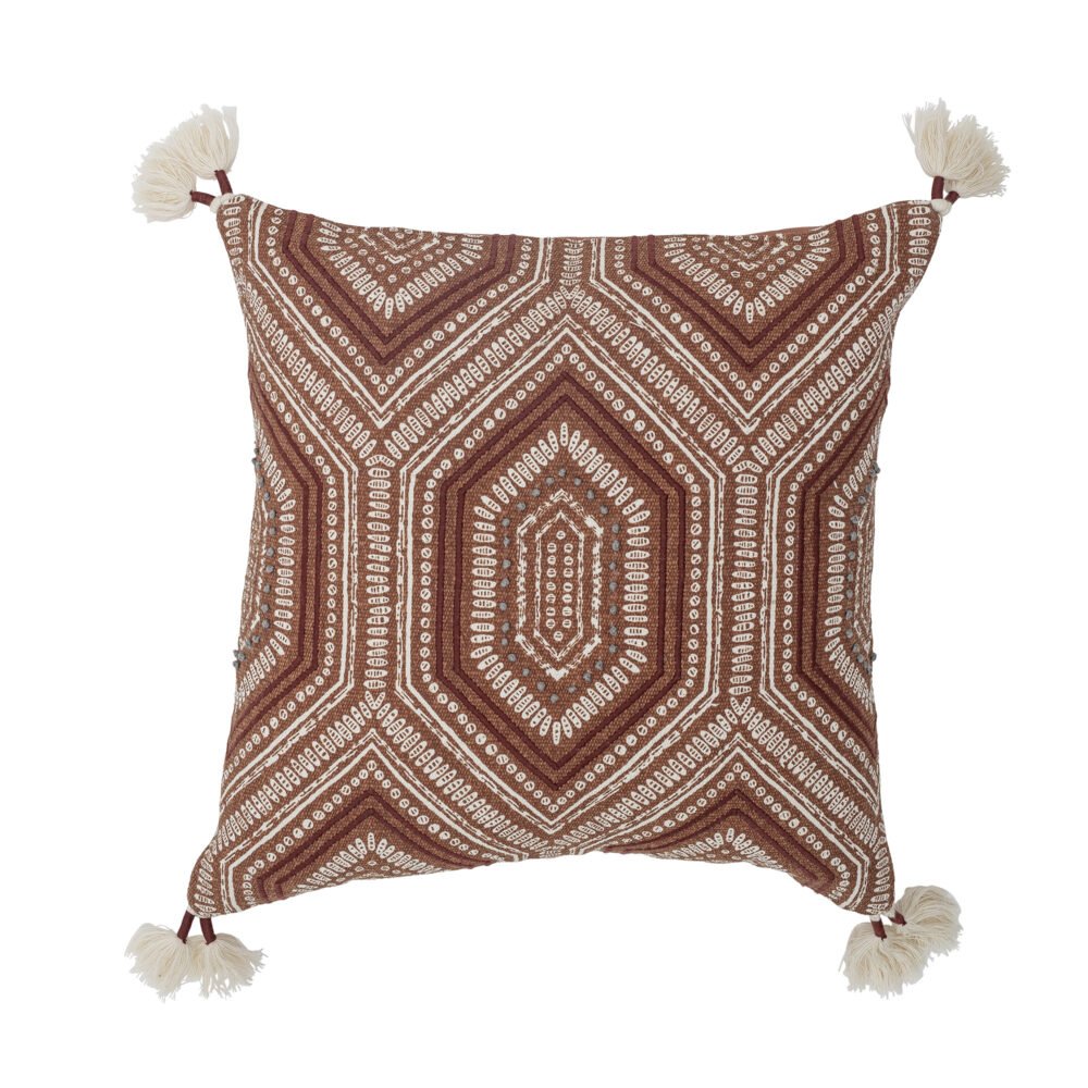 Feluka Cushion, Brown, Cotton