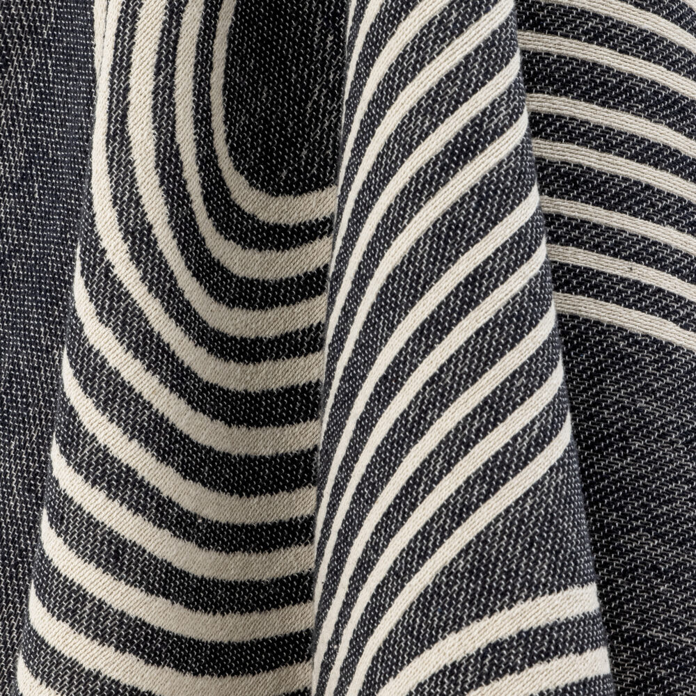 Anek Throw, Black, Cotton - Image 3