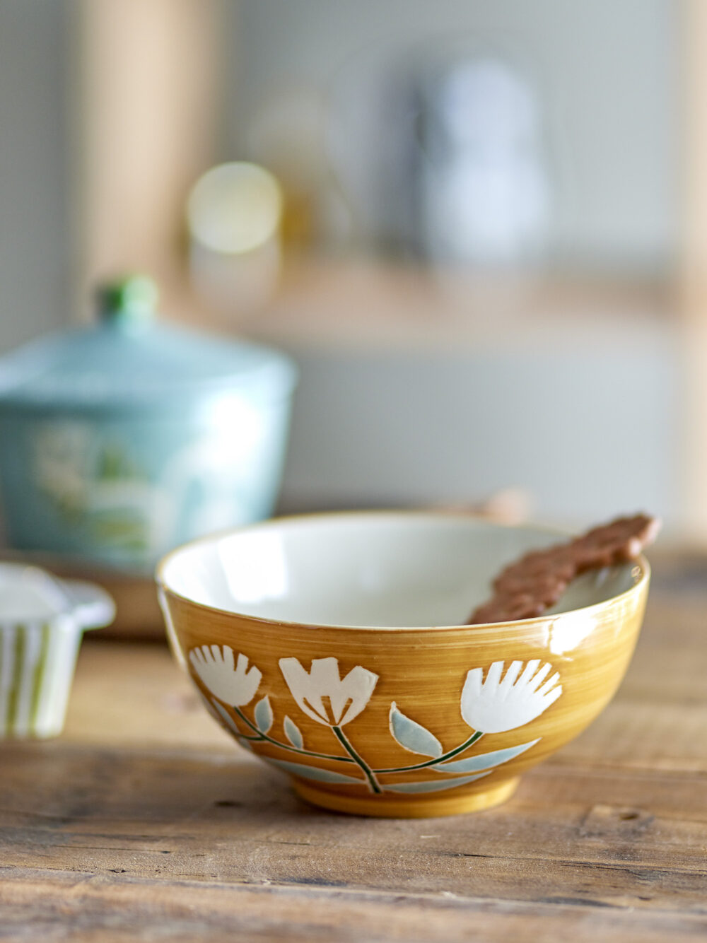 Tangier Bowl, Orange, Stoneware - Image 3