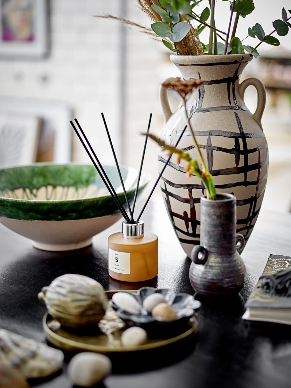 Casaya Vase, Brown, Stoneware - Image 2