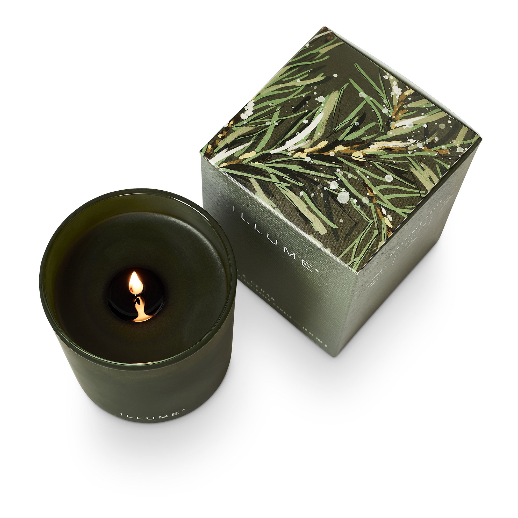 Balsam & Cedar Box Glass Candle, Green, - Image 3