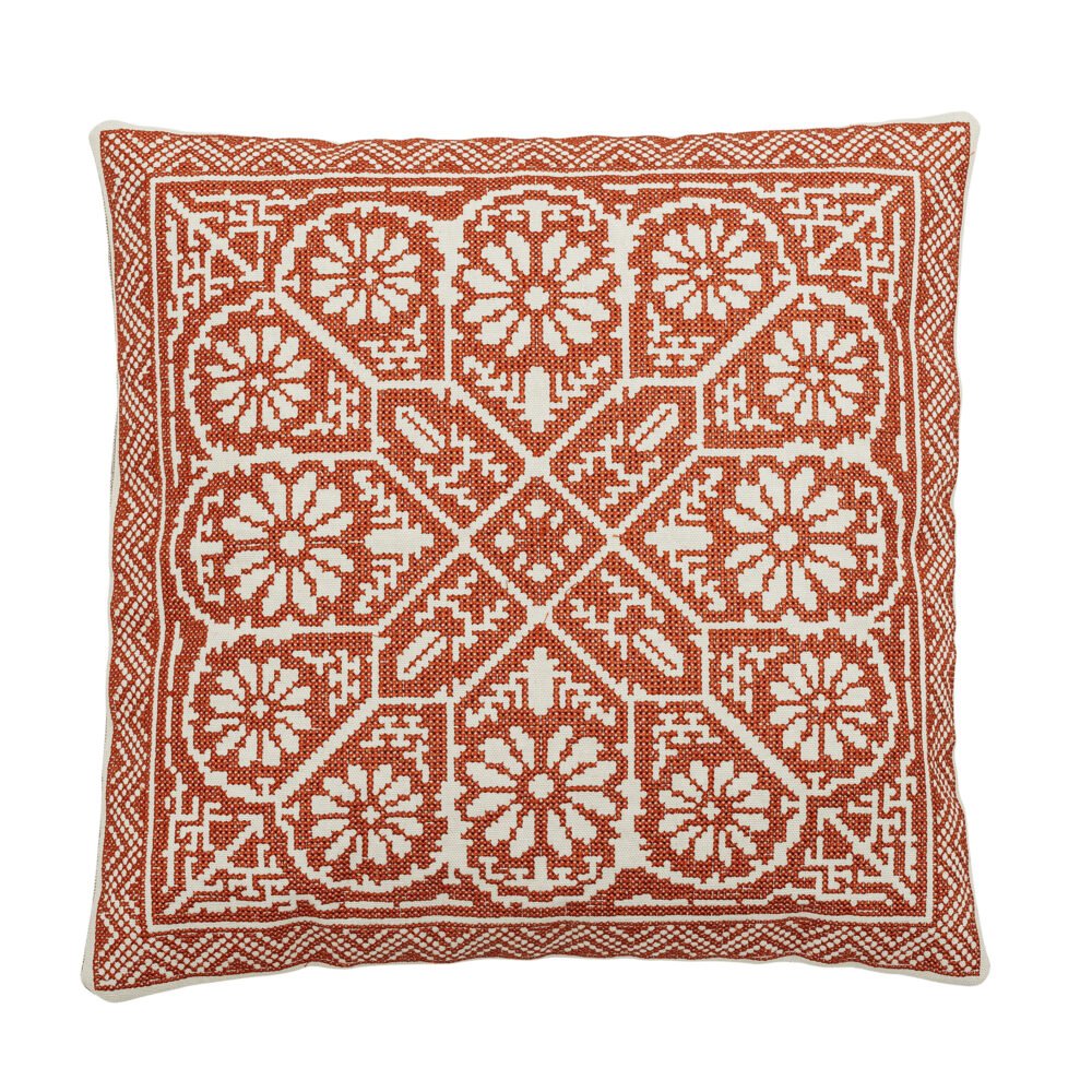 Madita Cushion, Red, Cotton