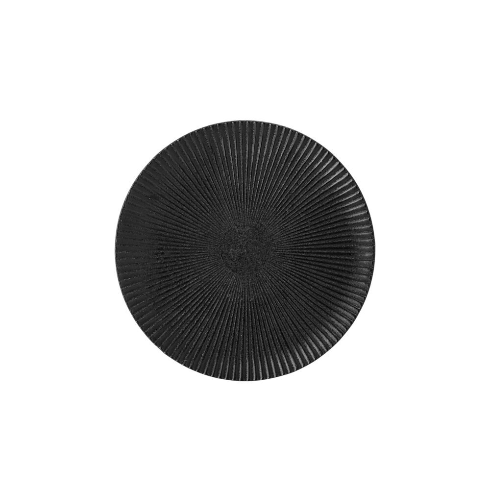 Neri Plate, Black, Stoneware - Image 3