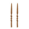 Twist Candle, Brown, Paraffin