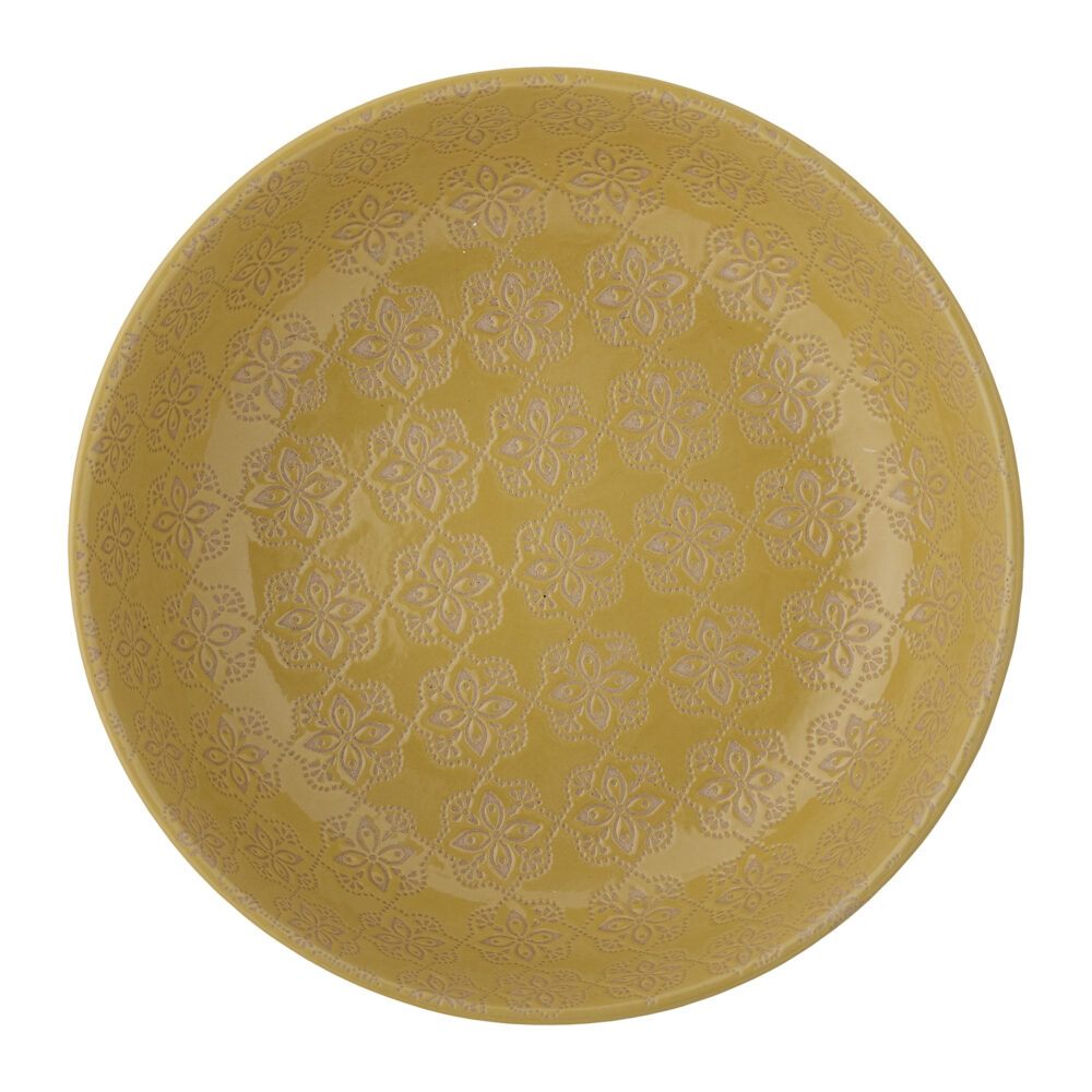 Marsala Bowl, Yellow, Stoneware - Image 3