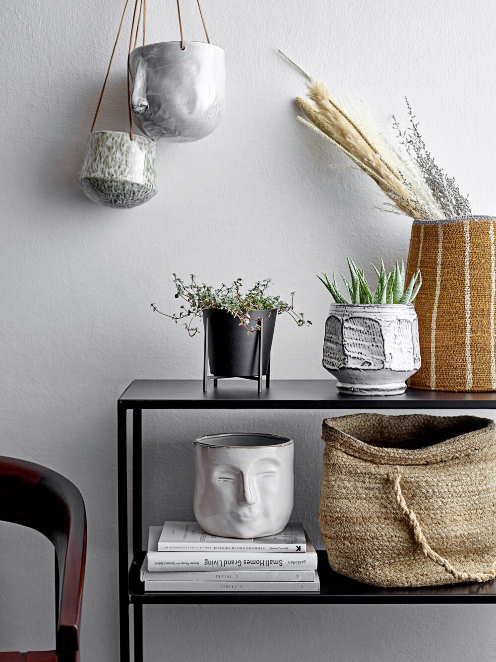 Ignacia Flowerpot, White, Stoneware - Image 4