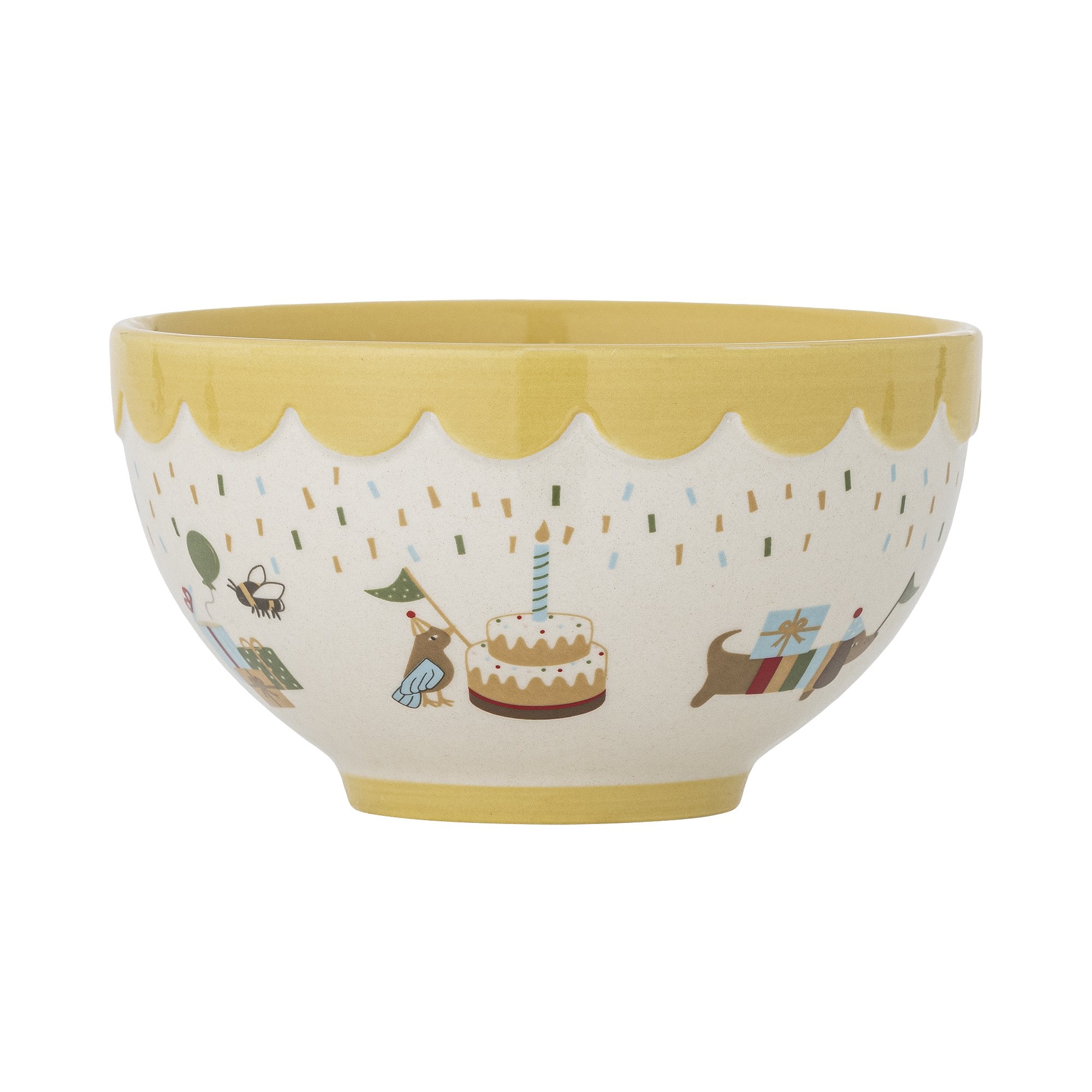 Celebrate Bowl, Yellow, Stoneware - Image 4