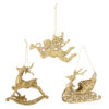 Anisa Ornament, Gold, Plastic