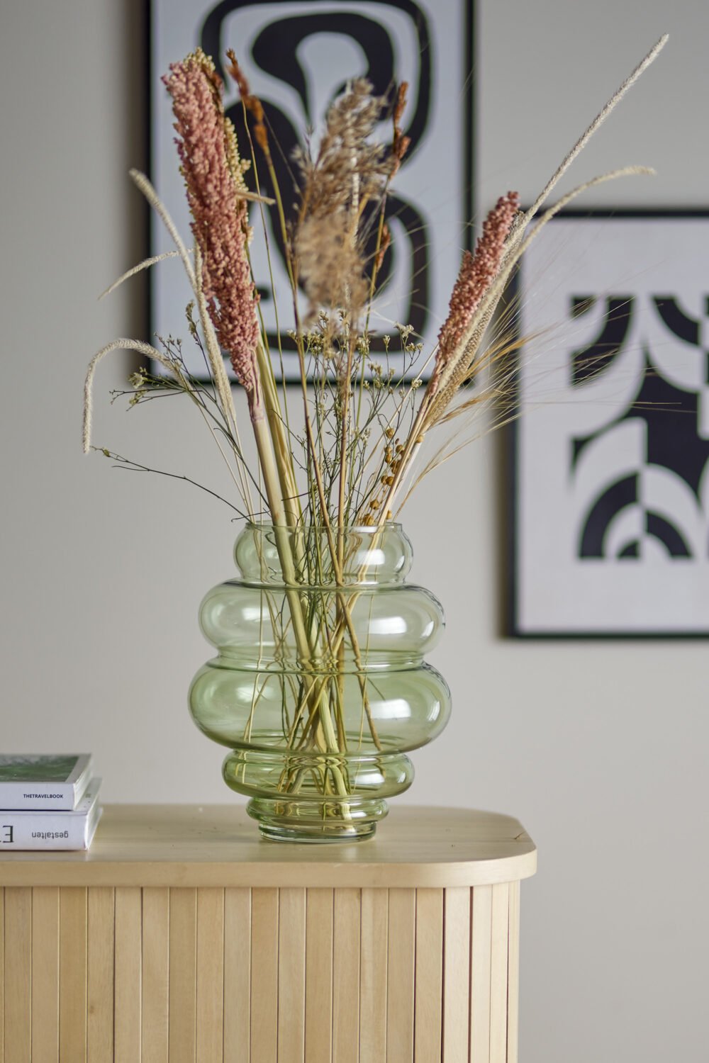 Annhelene Vase, Green, Glass - Image 3