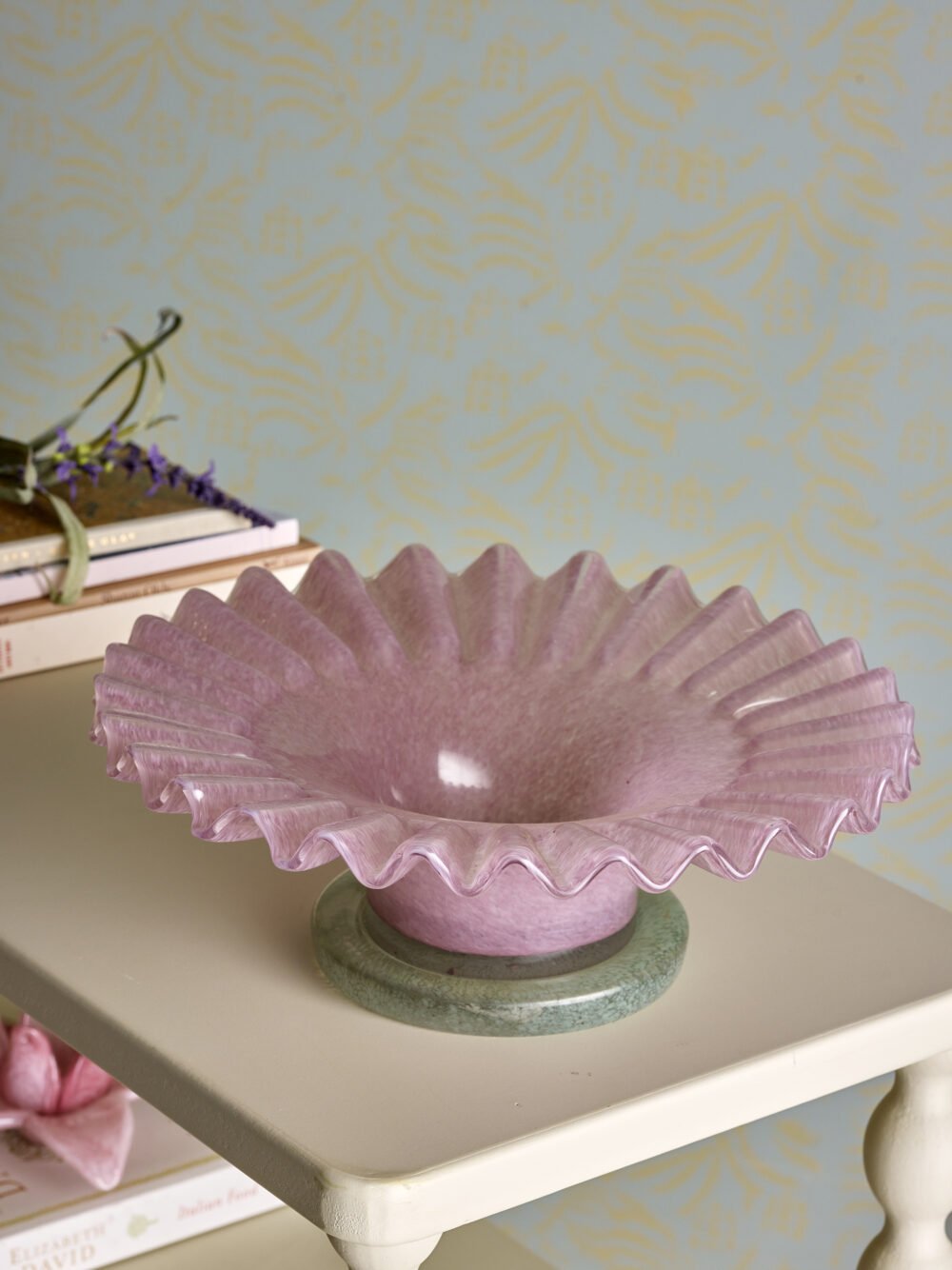 Garnet Bowl, Rose, Glass - Image 4