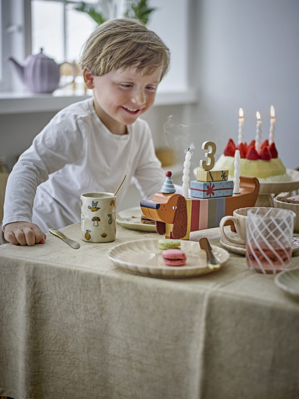 Charlie Birthday Decoration, Brown, FSC®100%, MDF - Image 6