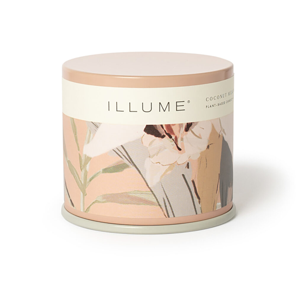 Coconut Milk Mango Vanity Tin Candle, Rose,