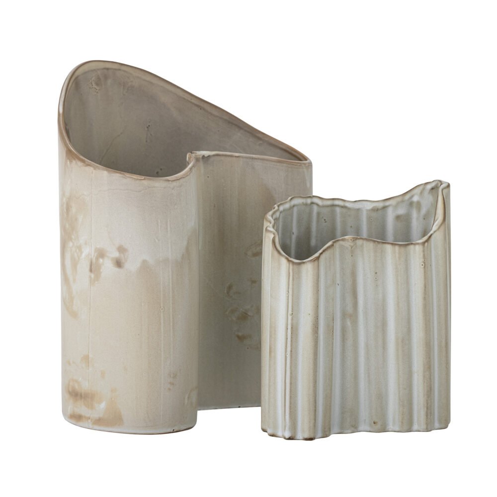 Henaj Vase, Brown, Stoneware