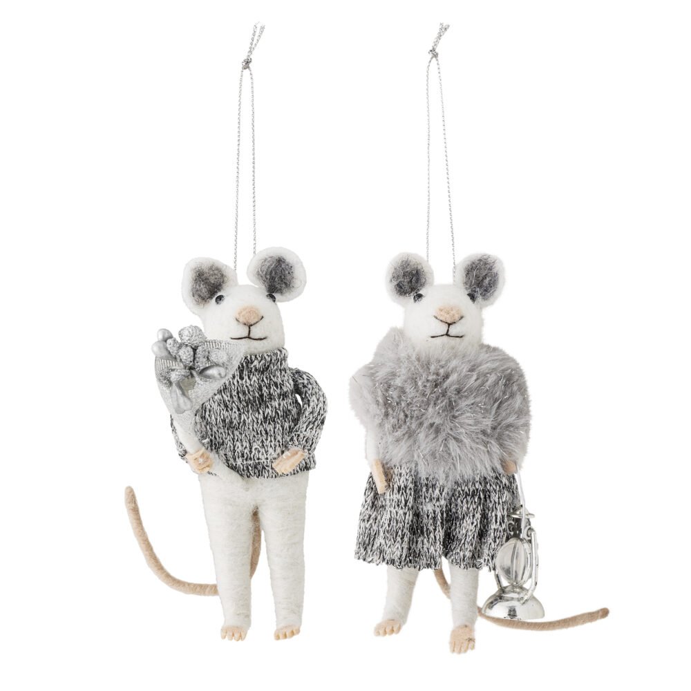 Peo Ornament, Grey, Wool