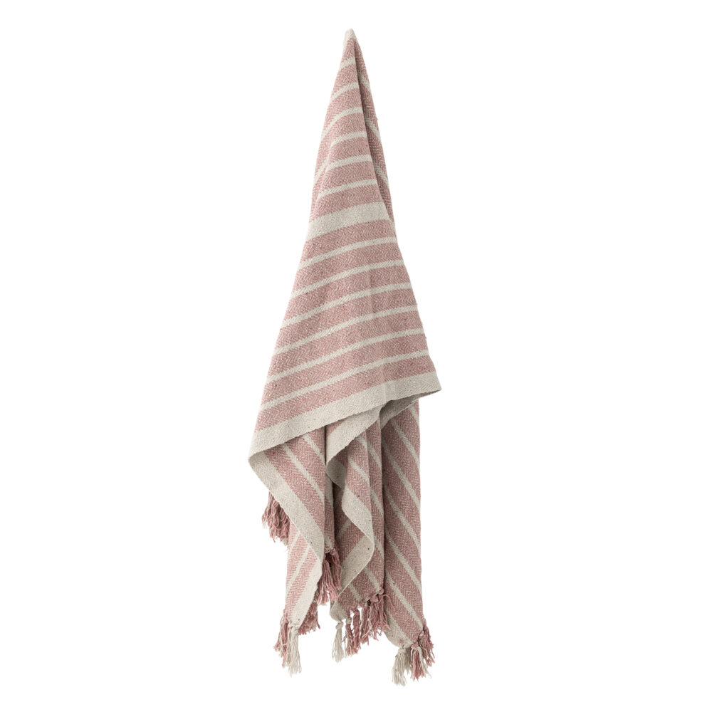 Monta Throw, Rose, Recycled Cotton - Image 3