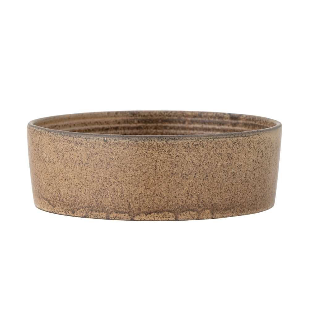 Buddy Bowl, Brown, Stoneware - Image 4