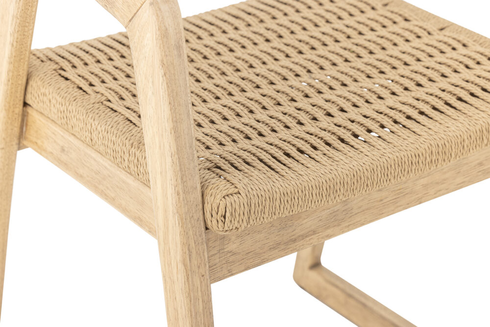 Serrone Dining Chair, Nature, Rubberwood - Image 2