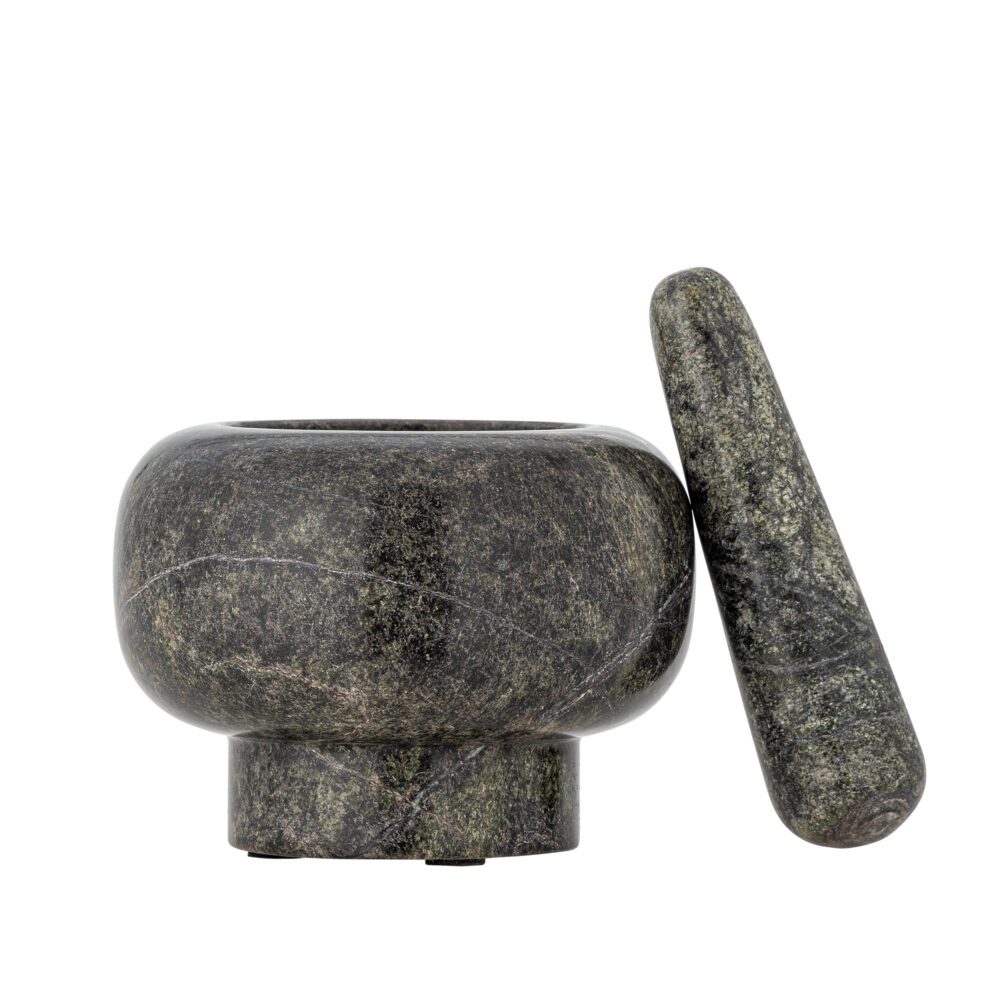 Arazo Mortar & Pestle, Green, Marble - Image 3