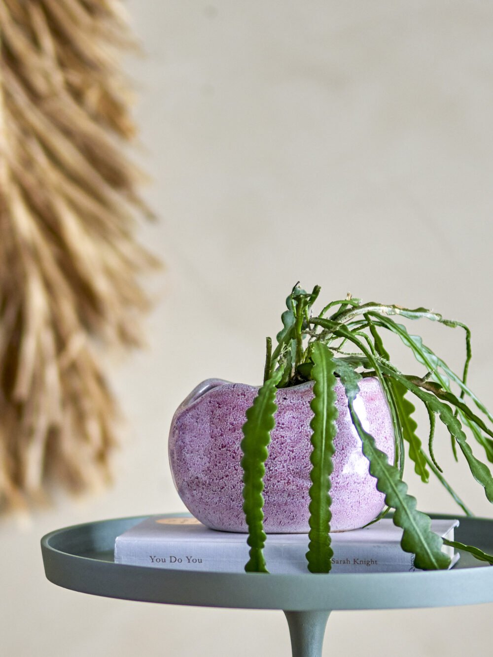 Pennie Flowerpot, Pink, Stoneware - Image 3