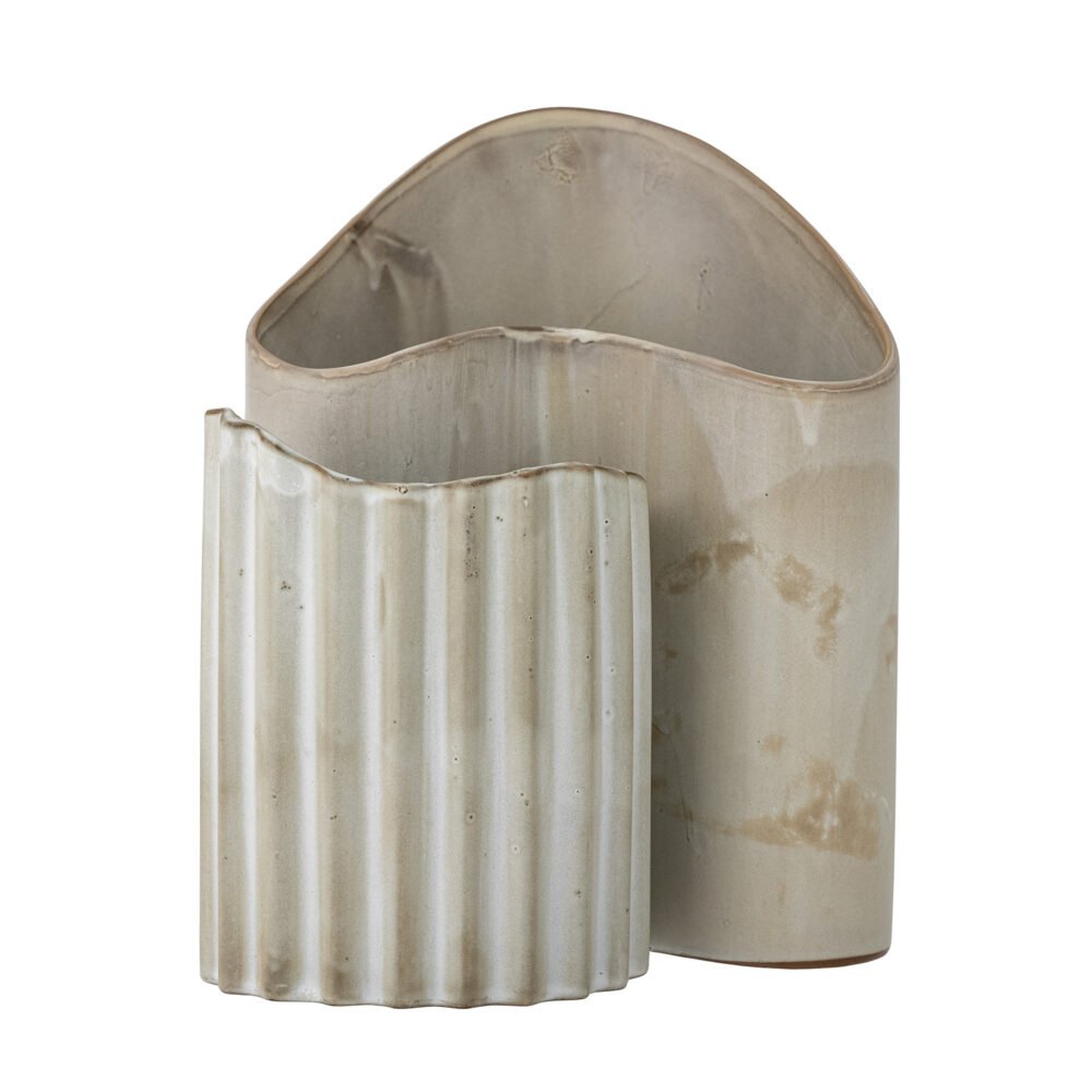 Henaj Vase, Brown, Stoneware - Image 3