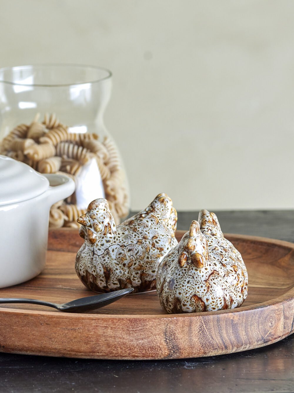 Chicky Salt & Pepper Shaker Set, Brown, Stoneware - Image 3