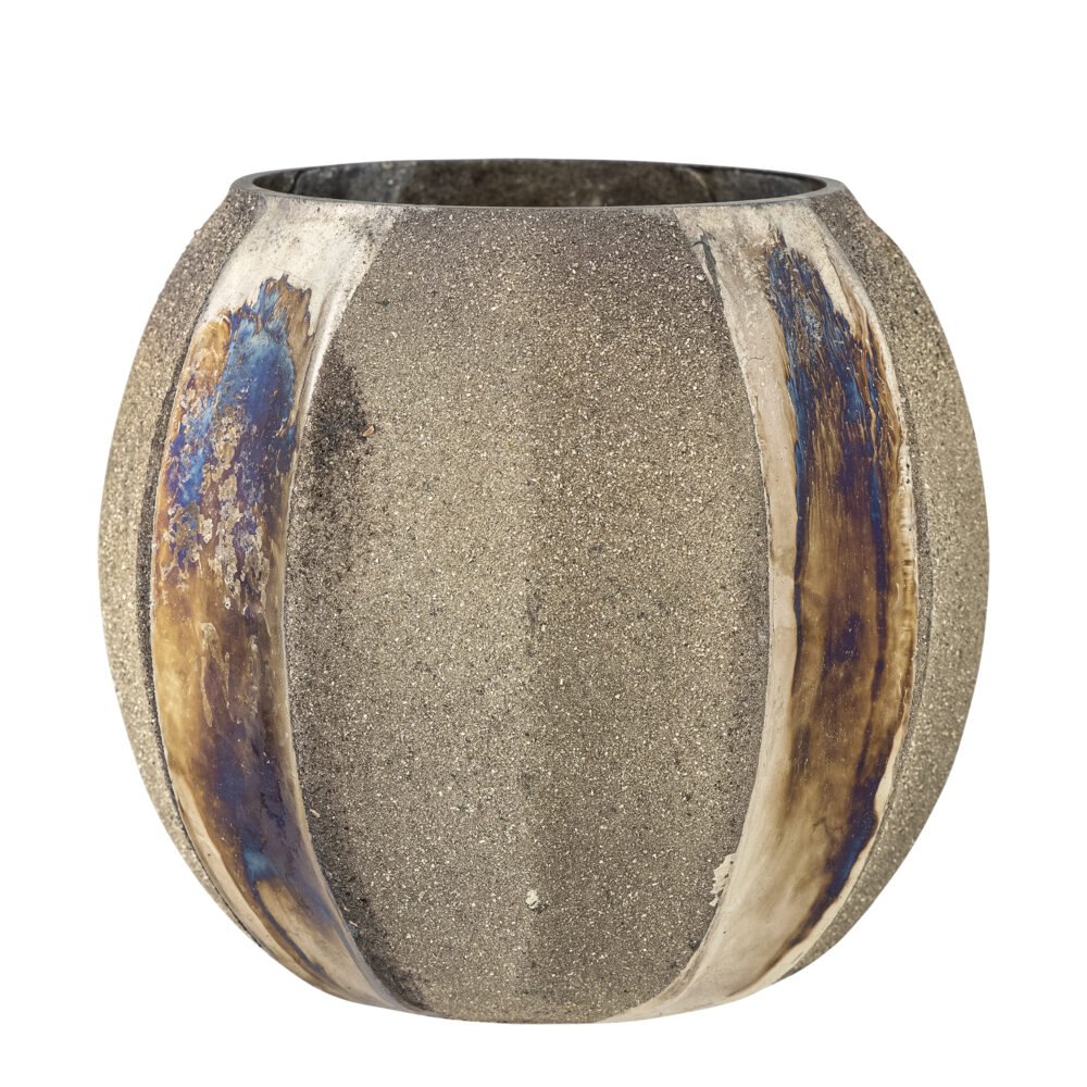 Felecia Votive, Gold, Recycled Glass