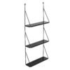 Walter Shelf, Black, Metal
