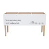 Salam Book Stand, White, MDF