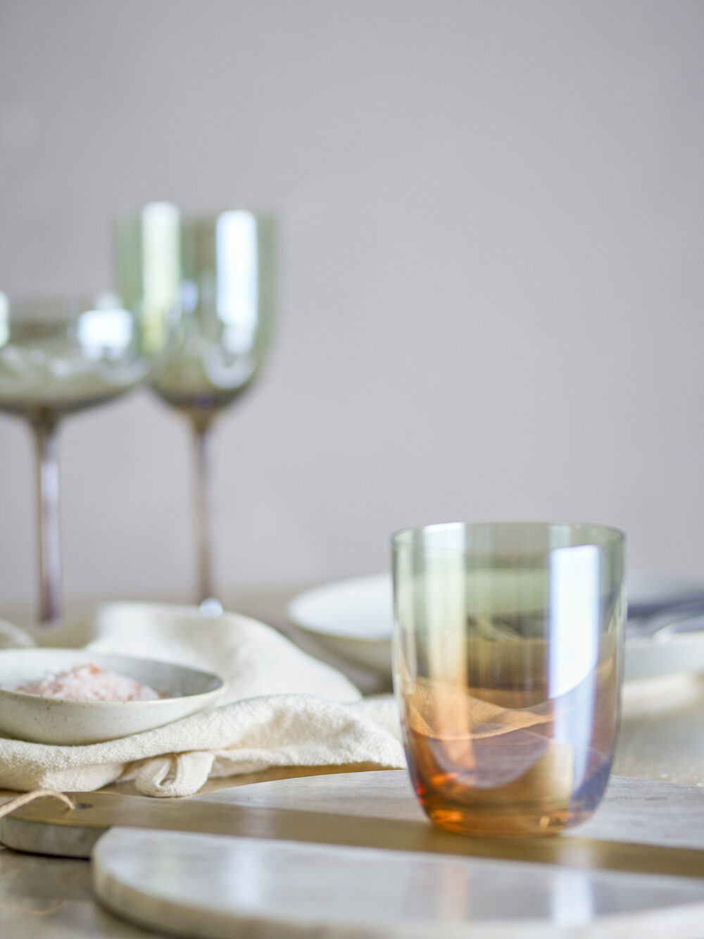 Aston Drinking Glass, Bronze, Glass - Image 3