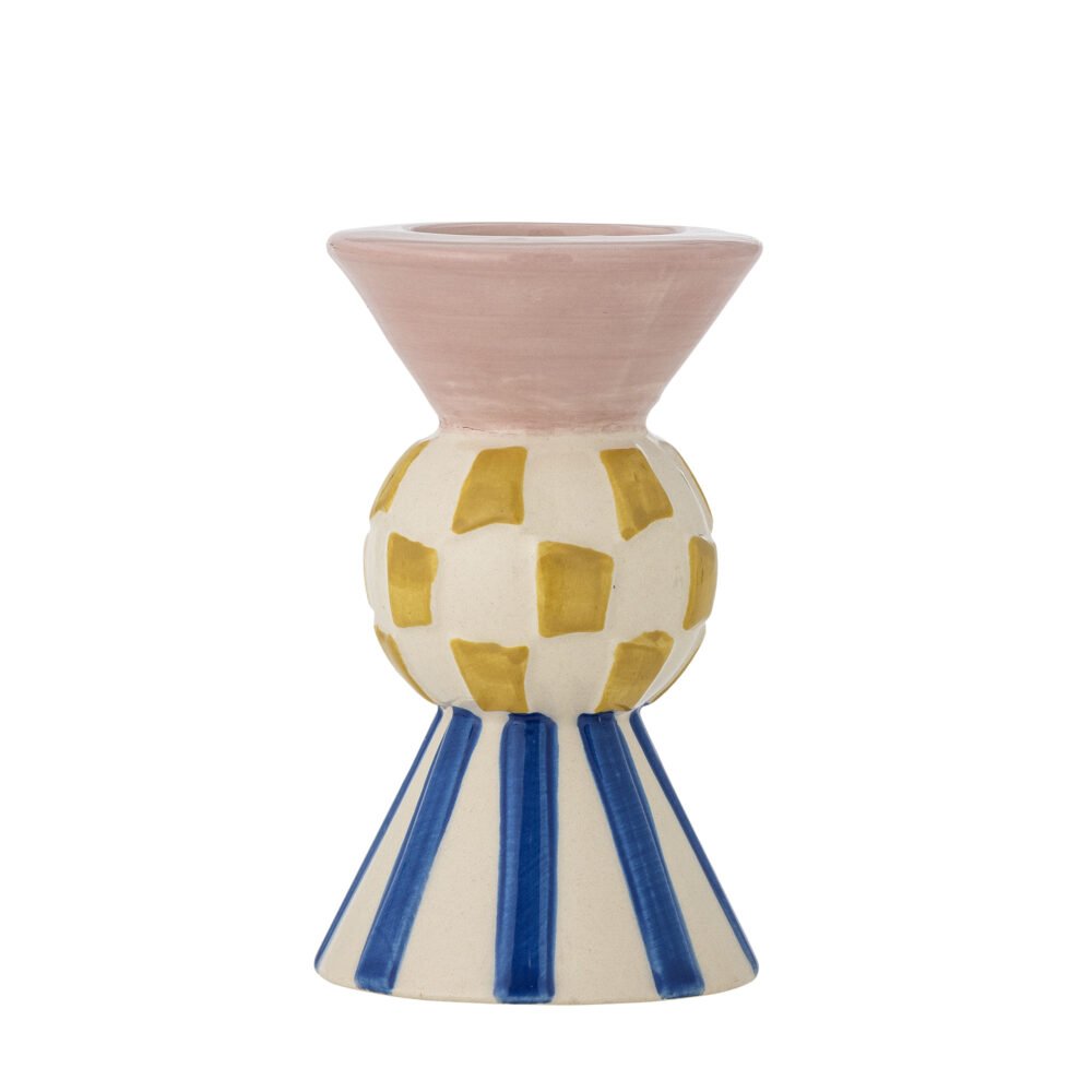 Bob Votive & Candle Holder, Rose, Stoneware