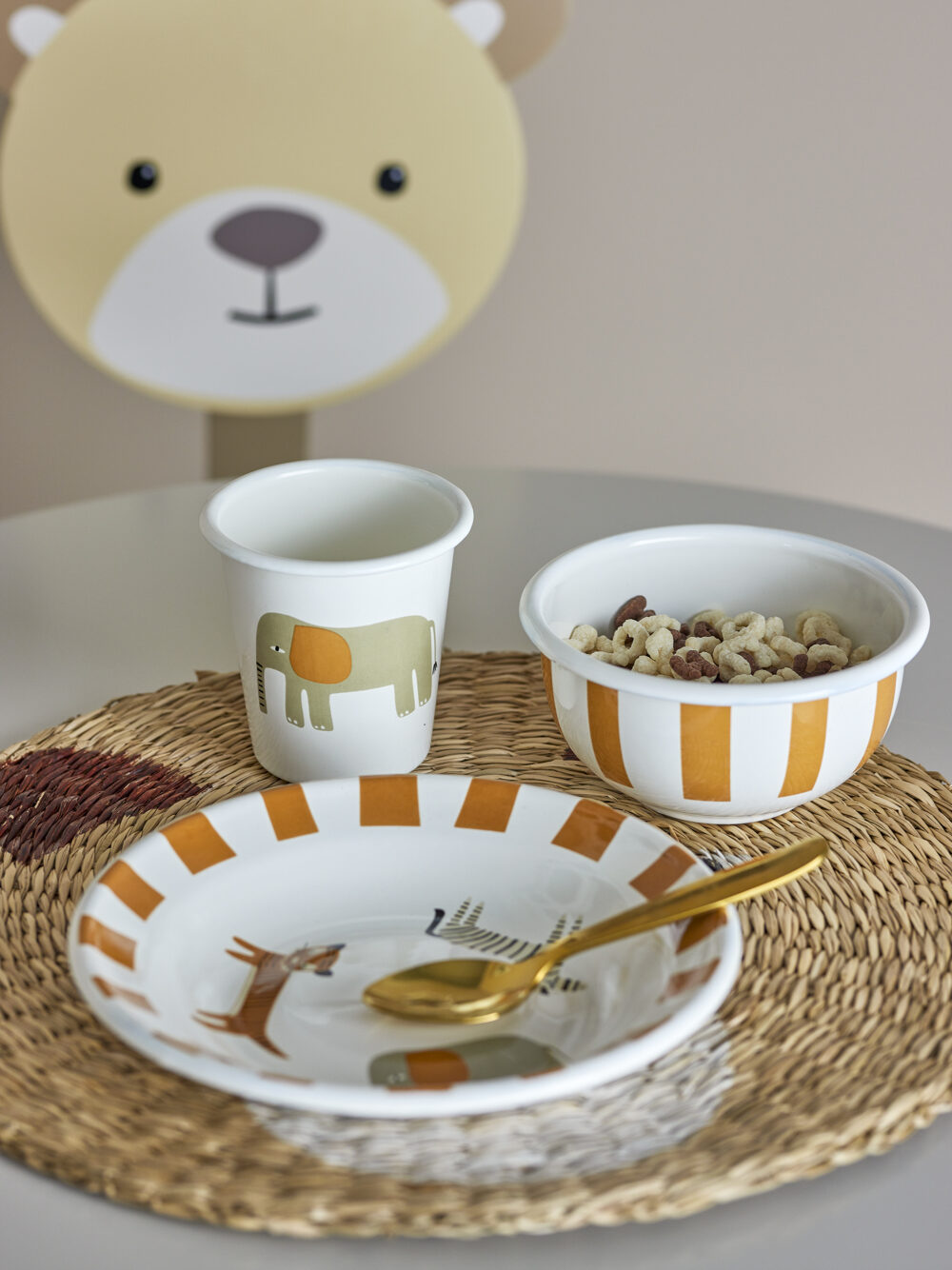 Jesse Tableware Set, Orange, Iron - Image 3