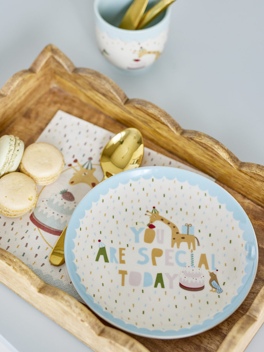 Celebrate Plate, Blue, Stoneware - Image 4