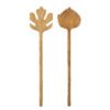Karol Salad Servers, Nature, Doussie Wood