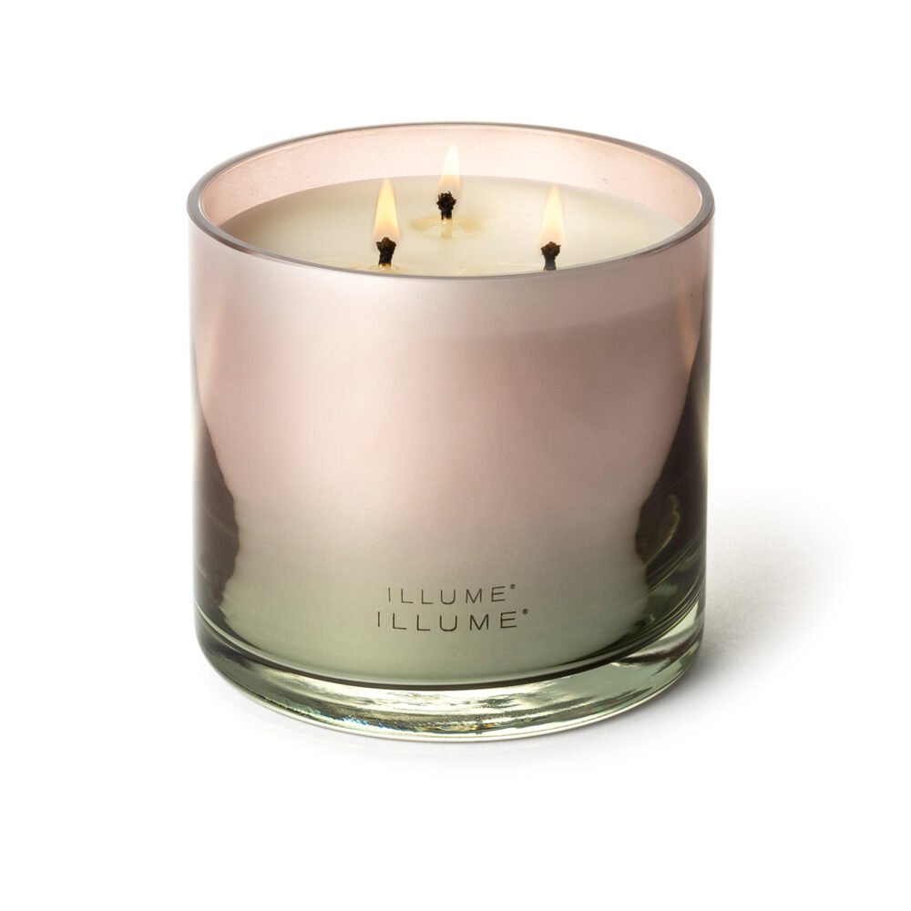 Coconut Milk Mango Statement Glass Candle, Rose, - Image 4