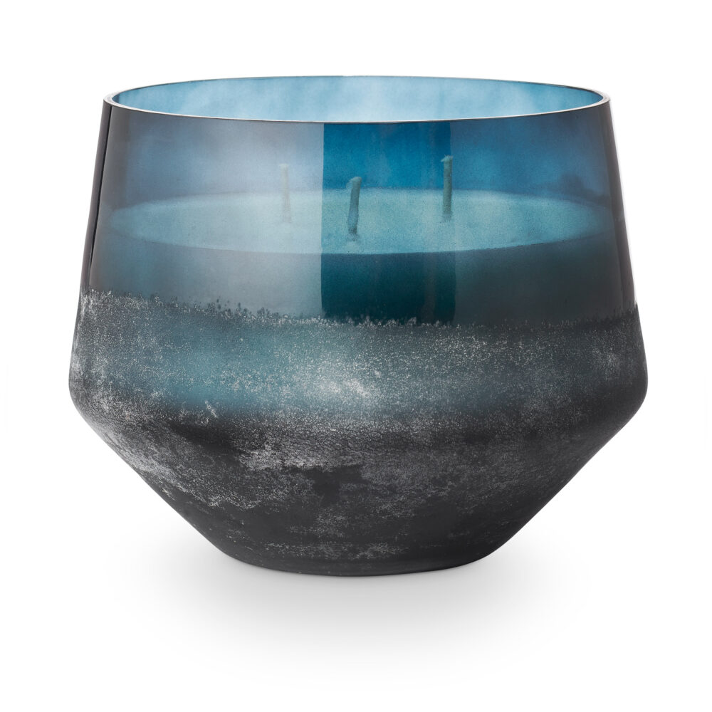 Hidden Lake Baltic Glass Candle, Blue,