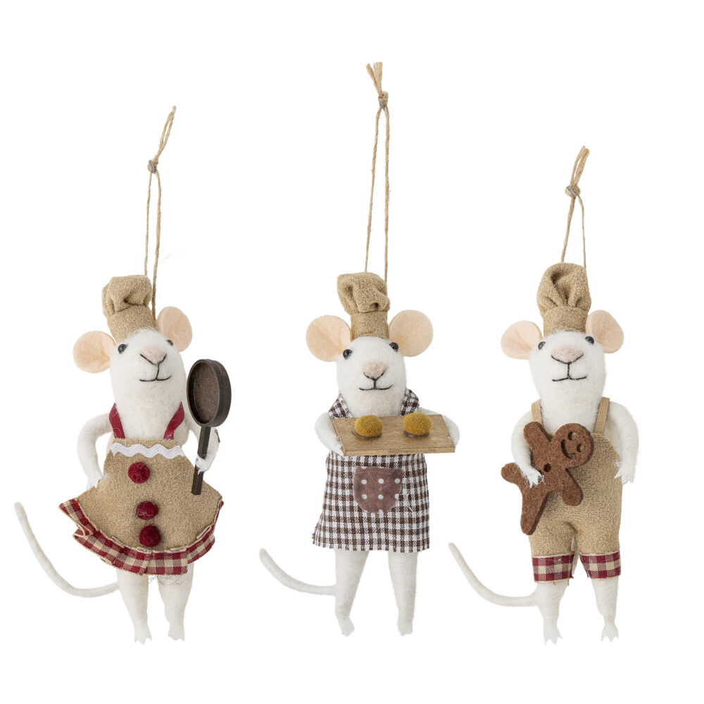 Peo Ornament, Brown, Wool