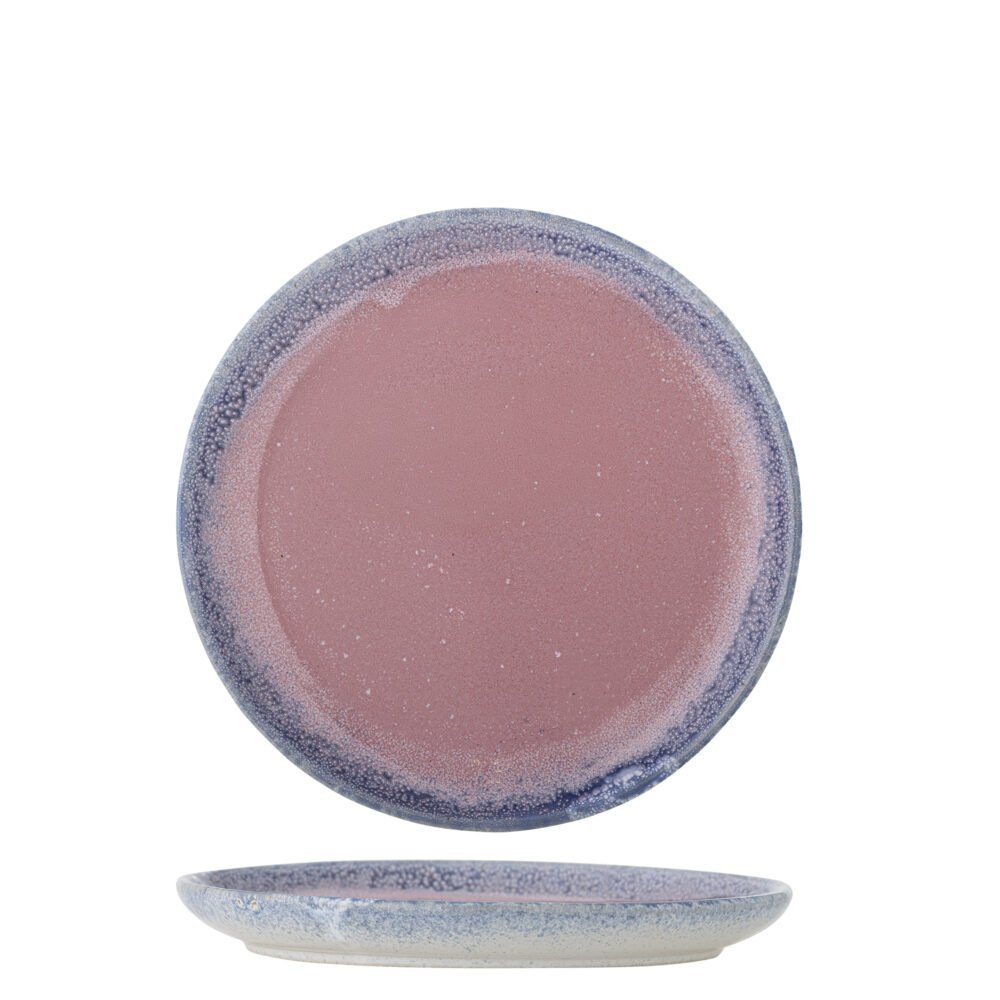 Paula Plate, Rose, Stoneware