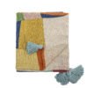 Colorine Throw, Blue, Recycled Cotton
