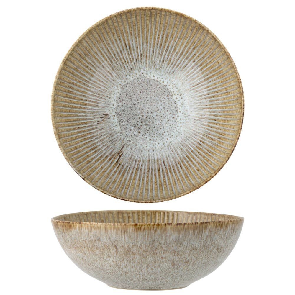 Fleur Bowl, Nature, Stoneware