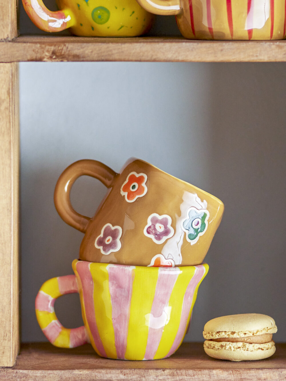 Addy Cup, Brown, Stoneware - Image 2