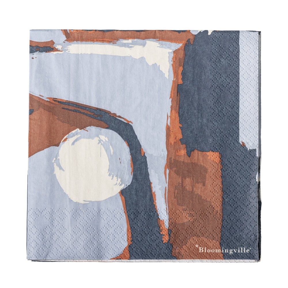 Arty Napkin, Blue, FSC® Mix, Paper