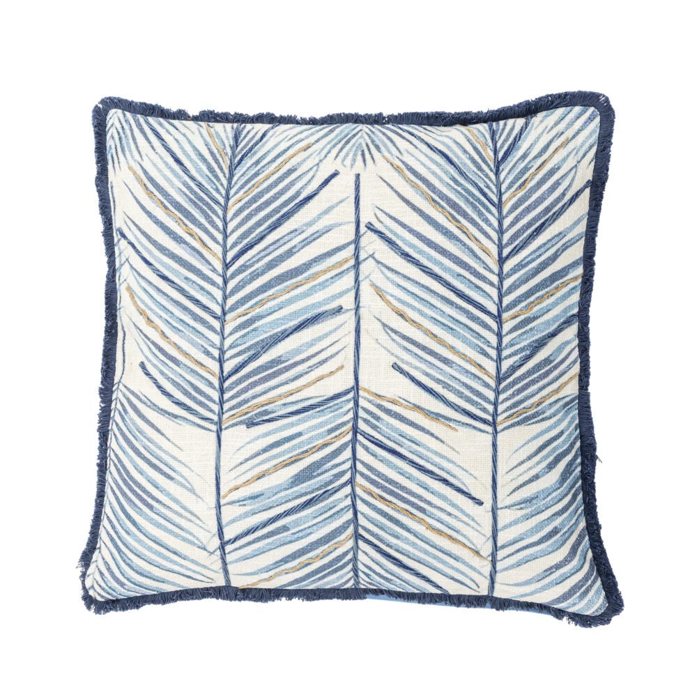 Laval Cushion, Blue, Cotton