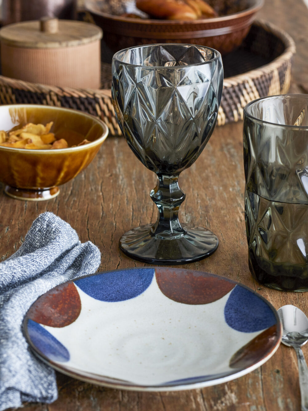 Asana Drinking Glass, Grey, Glass - Image 2