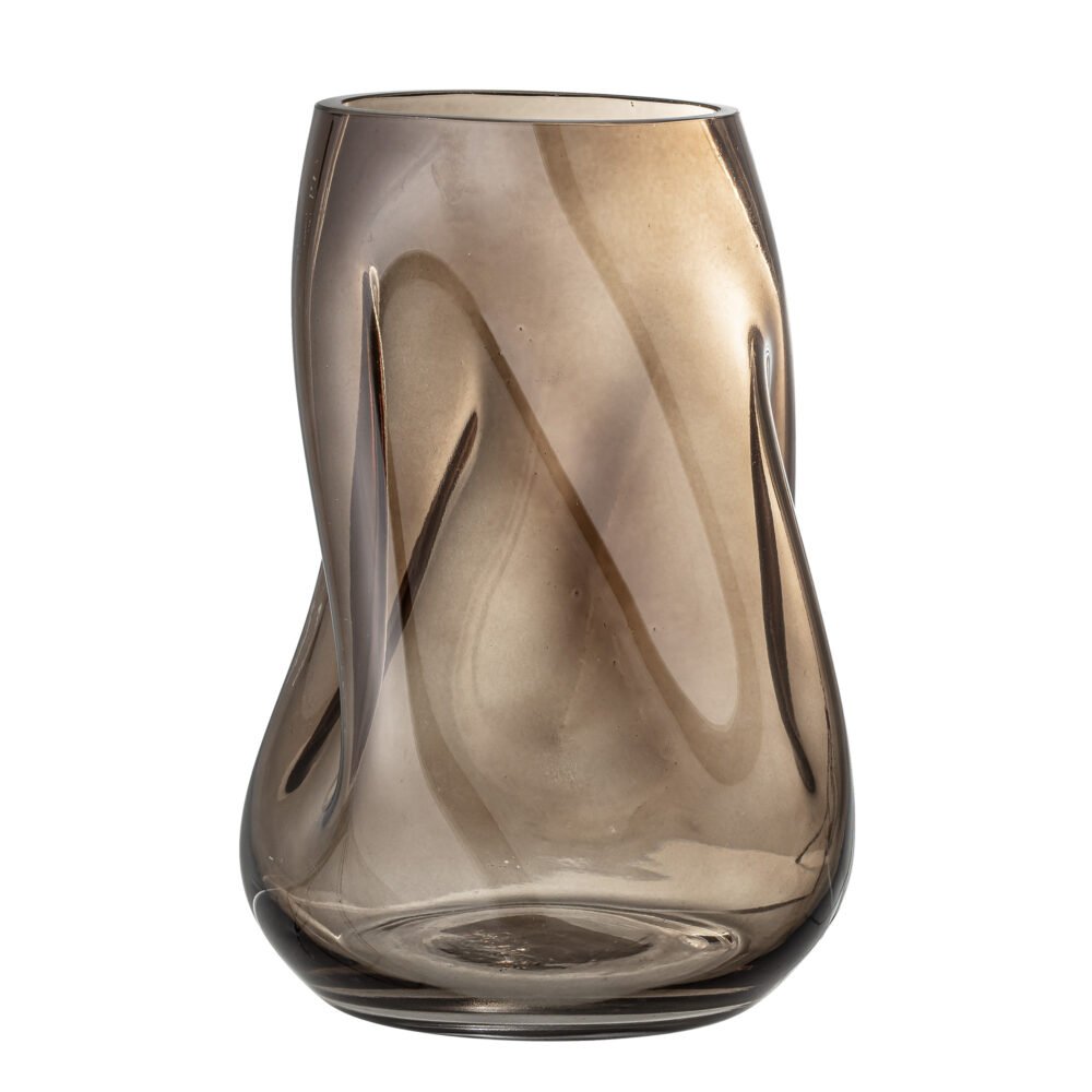 Ingolf Vase, Brown, Glass - Image 4