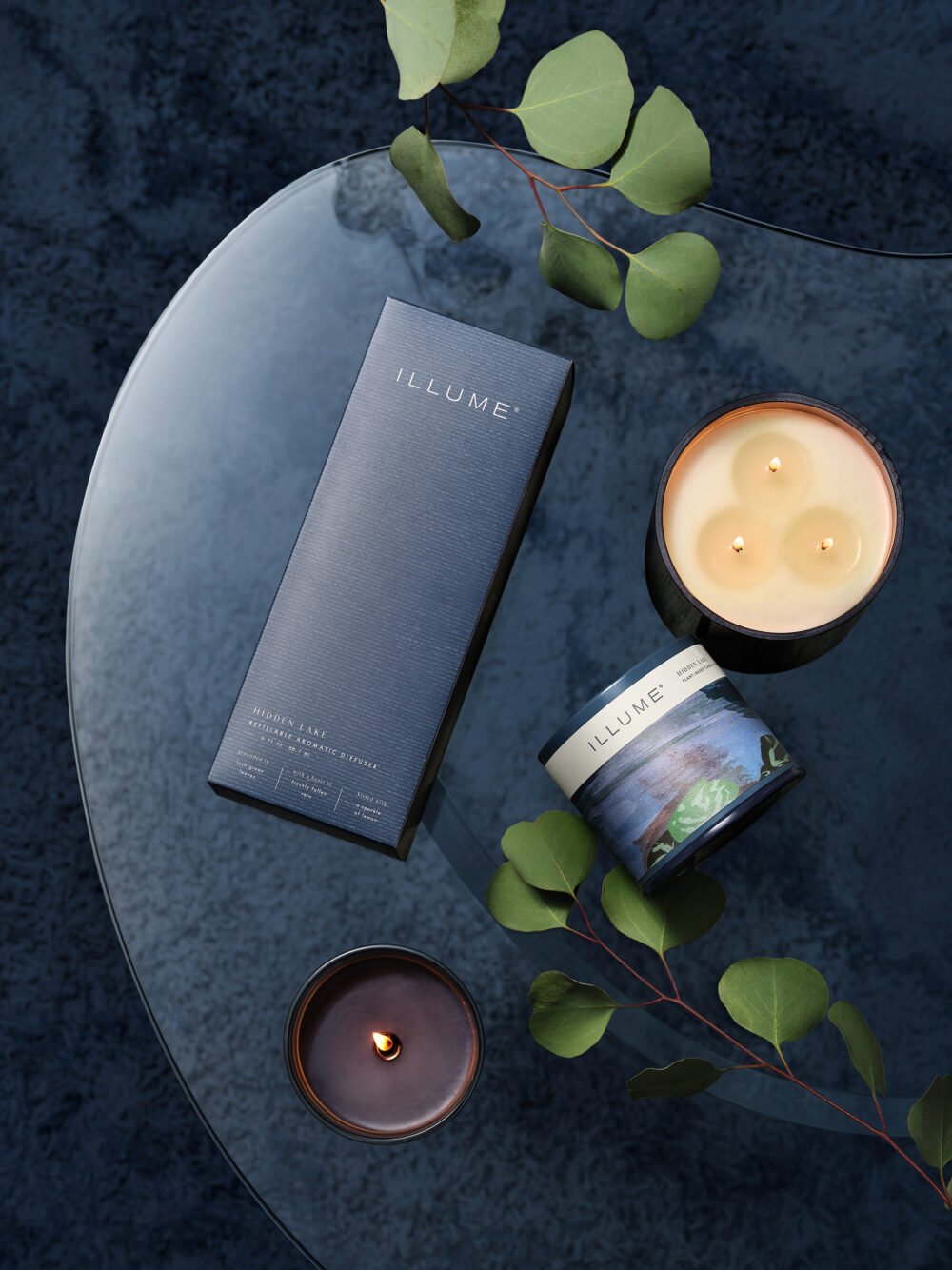 Hidden Lake Demi Vanity Tin Candle, Blue, - Image 5
