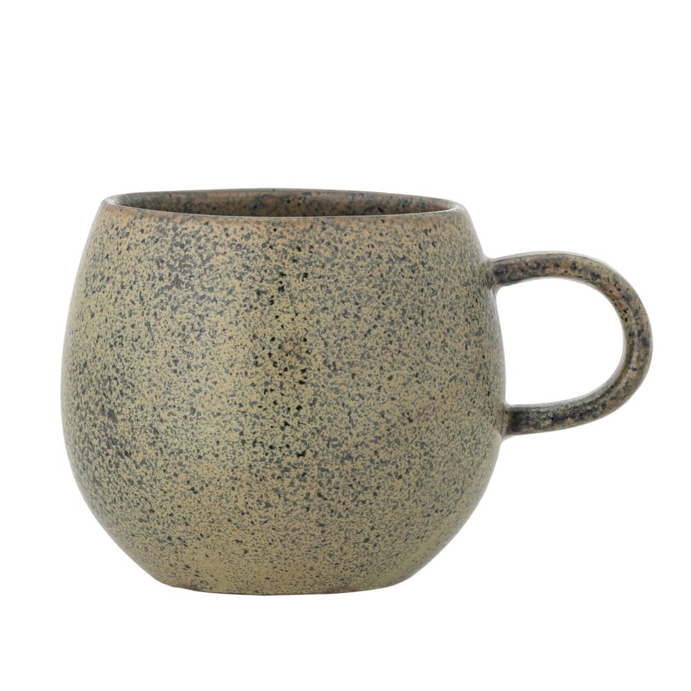 Addison Mug, Green, Stoneware - Image 3