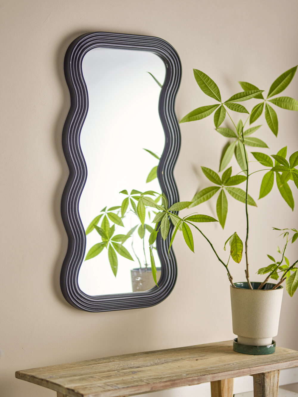 Parker Wall Mirror, Black, MDF - Image 3