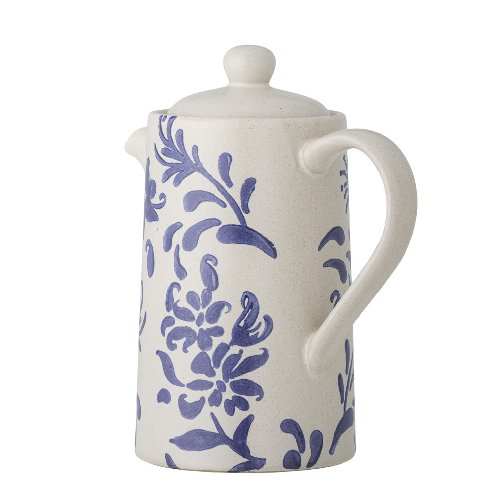 Petunia Teapot, Blue, Stoneware - Image 3