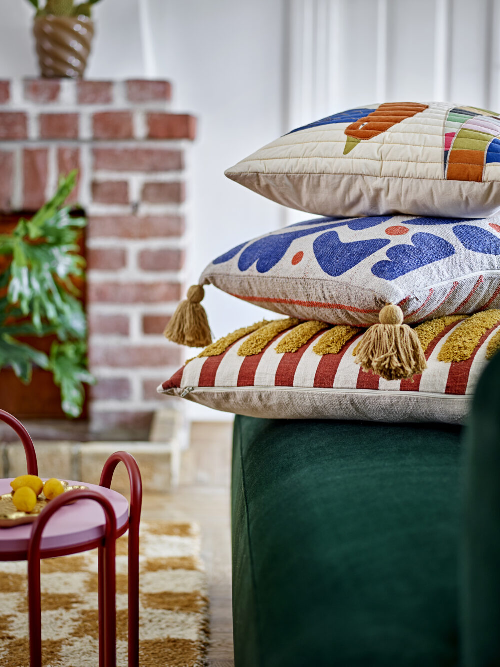 Colorine Cushion, Nature, Cotton - Image 5