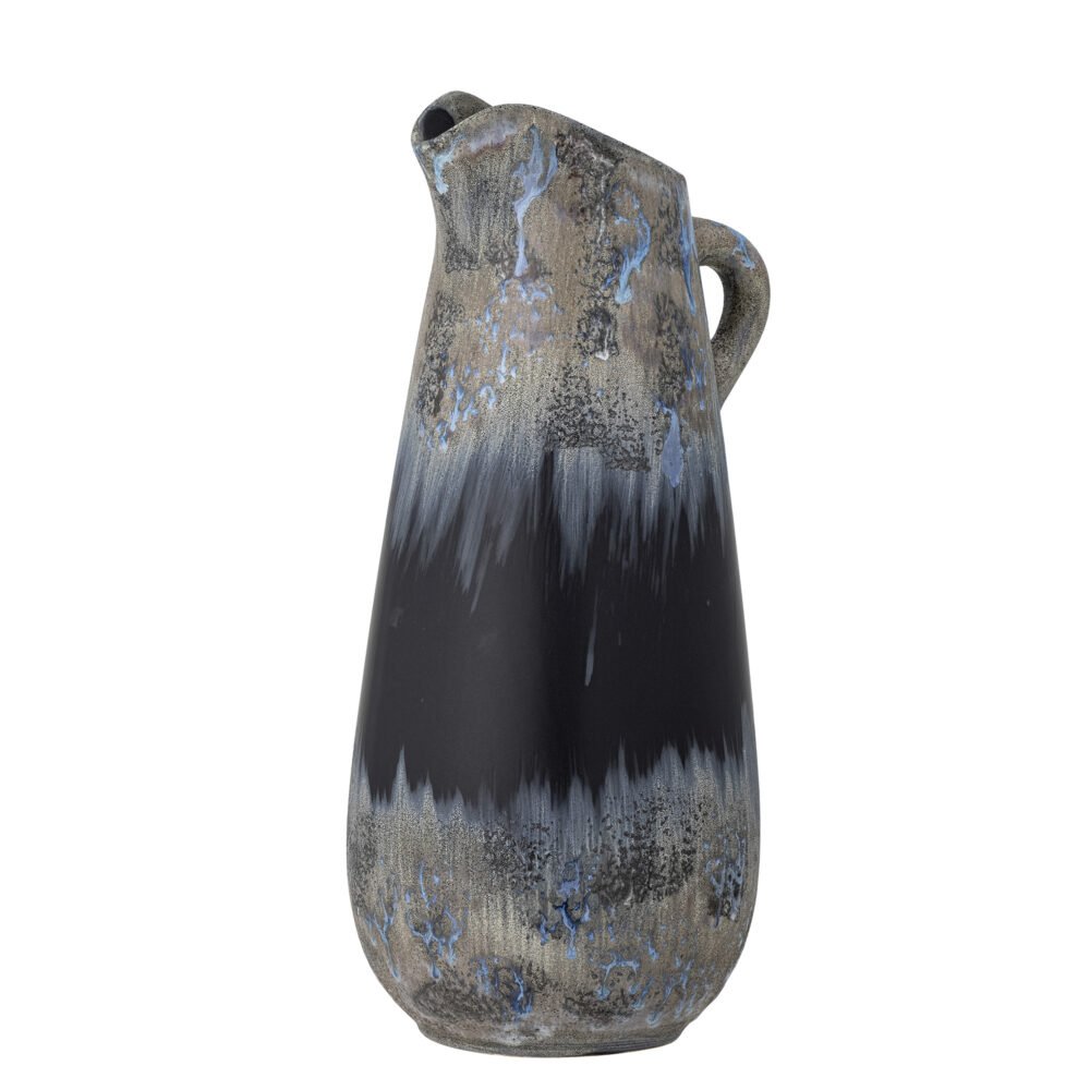 Khumo Vase, Black, Stoneware - Image 4